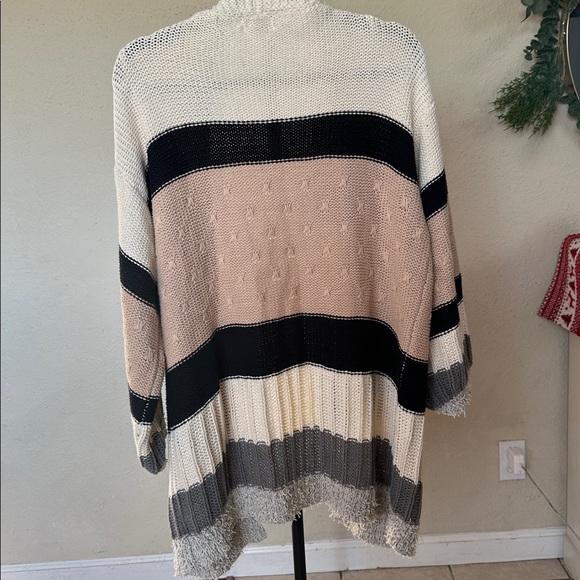 Umgee Oversized Cardigan Sweater Chunky sweater size S - Picture 5 of 9